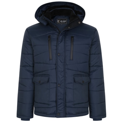 KAM Premium Lightweight Quilted Jacket Indigo